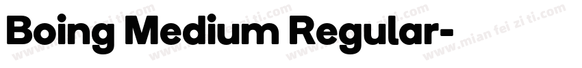 Boing Medium Regular字体转换